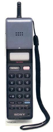 The Sony Marsbar - one
of the first 'mobile phones'